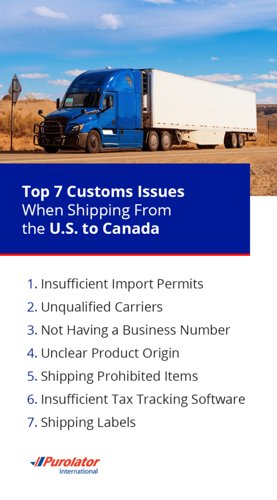 top-7-customs-issues-when-shipping-from-the-u-s-to-canada