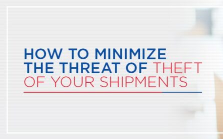 How to minimize threat of theft on shipments